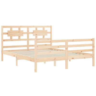 Sängynrunko päädyllä King Size täysi puu