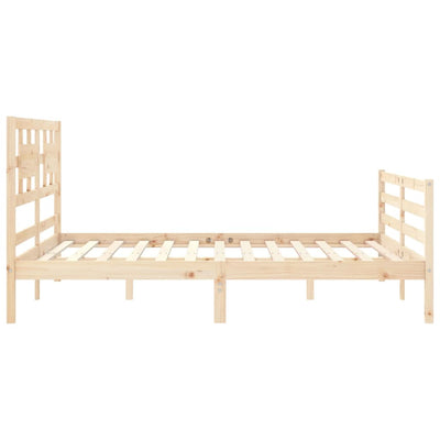 Sängynrunko päädyllä King Size täysi puu