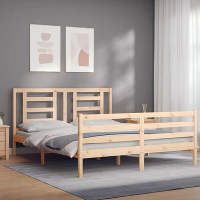 Sängynrunko päädyllä King Size täysi puu
