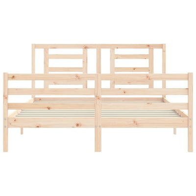Sängynrunko päädyllä King Size täysi puu