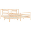 Sängynrunko päädyllä Majid 200x200cm (puu)