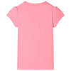 Lasten T-paita neonpinkki 104