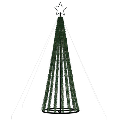 Joulukuusi kartio 275 lämpimän valkoista LED-valoa 180 cm
