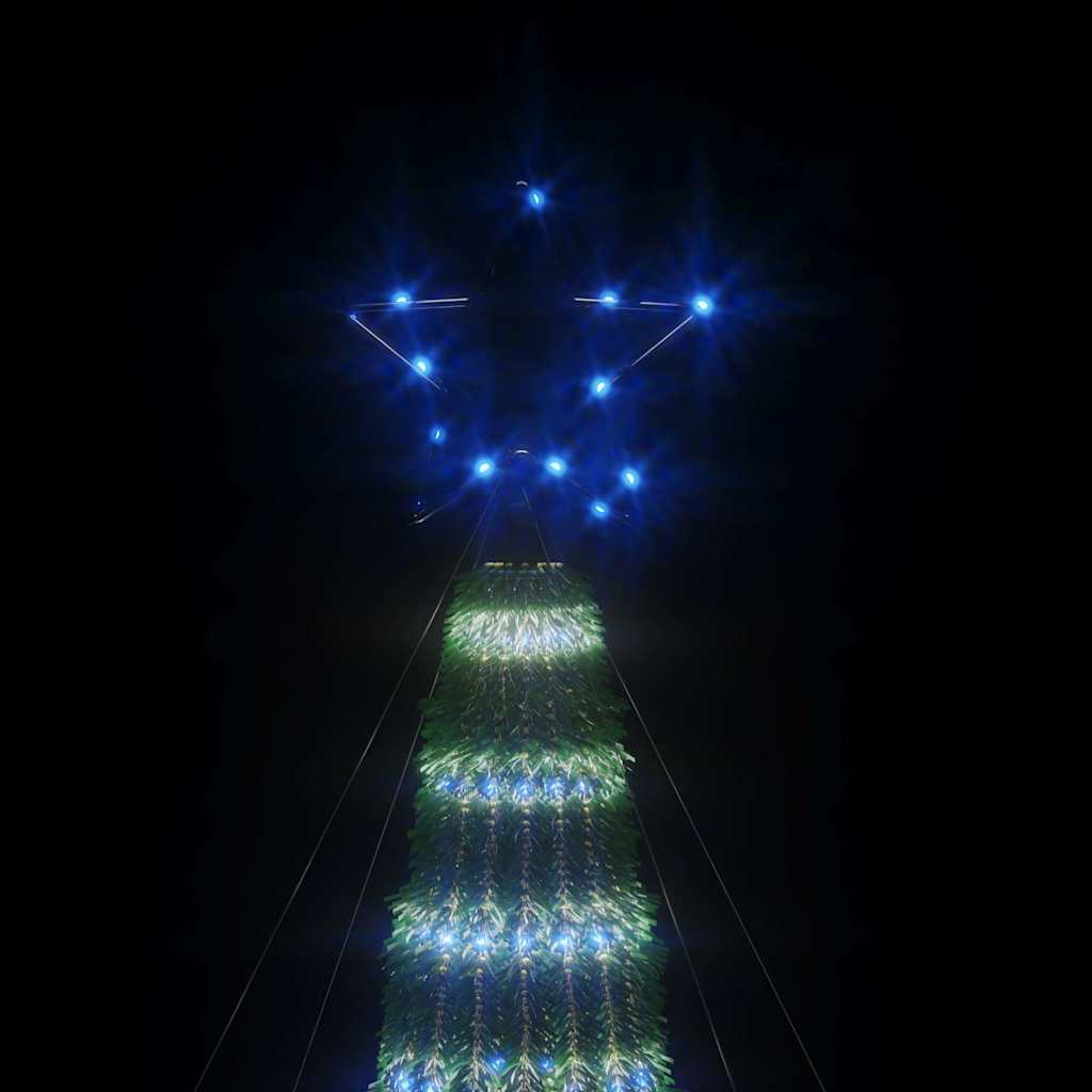 Sinistä joulukuusi kartio Bisica 180cm (275 led-valoa)