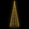 Lämpimän valk. joulukuusivalo lipputankoon Ghiulgen 300cm (550 led-valoa)