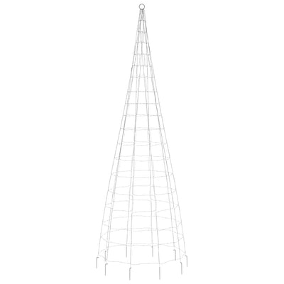 Lämpimän valk. joulukuusivalo lipputankoon Ghiulgen 300cm (550 led-valoa)