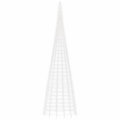 Kylmän valk. joulukuusivalo lipputankoon Ghiulgen 800cm (3000 led-valoa)