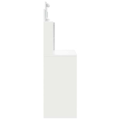 Valkoinen peilipöytä led-valoilla Valadea 96x40x142cm