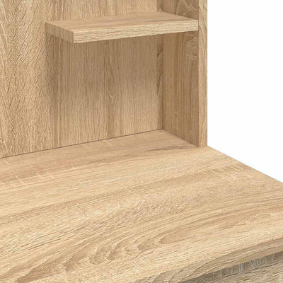 Sonoma tammi peilipöytä led-valoilla Valadea 96x40x142cm