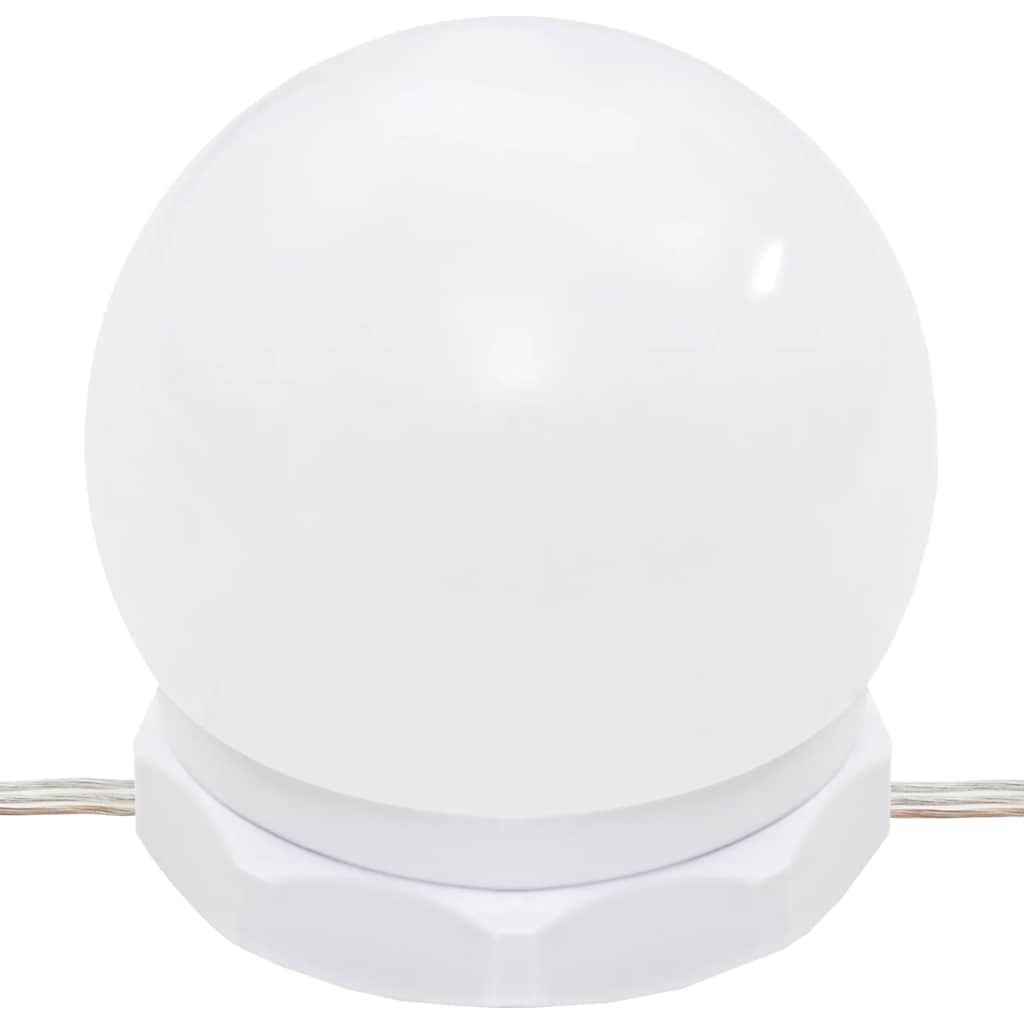 Harmaa peilipöytä led-valoilla Valadea 96x40x142cm (sonoma)