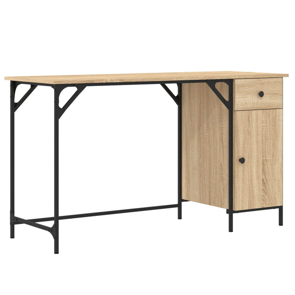 Työpöytä Sonoma-tammi 131x48x75 cm tekninen puu
