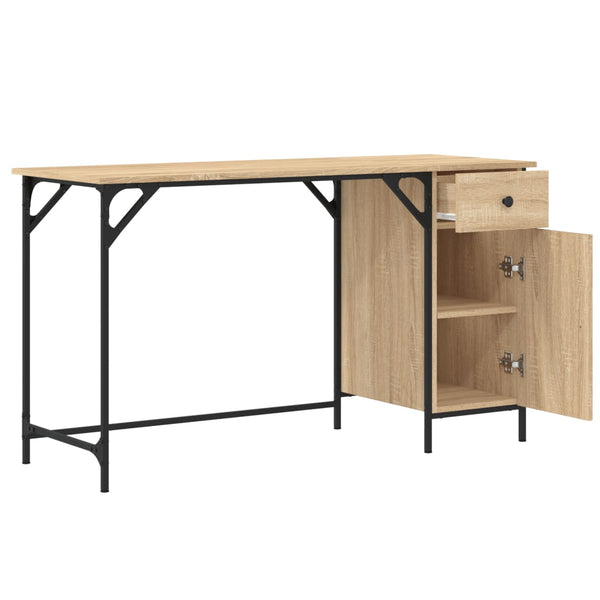 Työpöytä Sonoma-tammi 131x48x75 cm tekninen puu