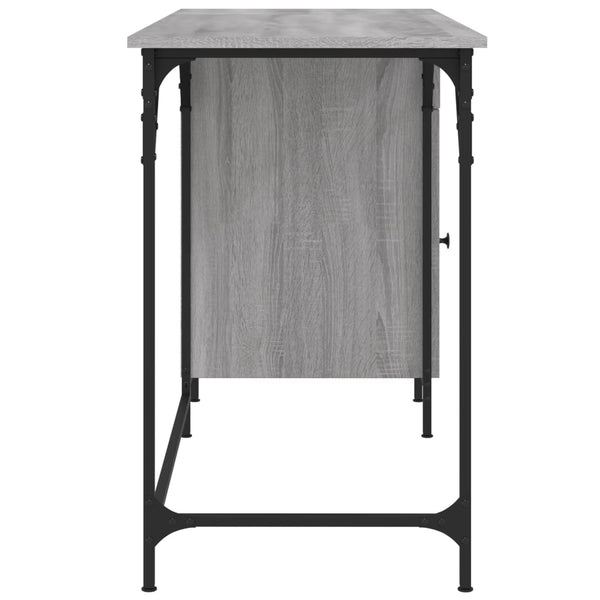 Työpöytä harmaa Sonoma 131x48x75 cm tekninen puu