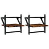 Seinähyllyt tangoilla 2 kpl savutammi 30x25x30 cm