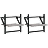 Seinähyllyt tangoilla 2 kpl harmaa Sonoma 30x25x30 cm