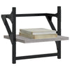 Seinähyllyt tangoilla 2 kpl harmaa Sonoma 30x25x30 cm