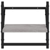 Seinähyllyt tangoilla 2 kpl harmaa Sonoma 30x25x30 cm