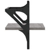 Seinähyllyt tangoilla 2 kpl harmaa Sonoma 30x25x30 cm