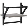 Seinähyllyt tangoilla 2 kpl harmaa Sonoma 30x25x30 cm
