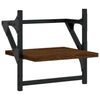 Seinähyllyt tangoilla 2 kpl ruskea tammi 30x25x30 cm