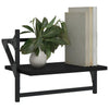 Seinähyllyt tangoilla 2 kpl musta 40x25x30 cm