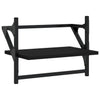 Seinähyllyt tangoilla 2 kpl musta 40x25x30 cm