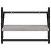 Seinähyllyt tangoilla 2 kpl harmaa Sonoma 40x25x30 cm
