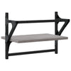Seinähyllyt tangoilla 2 kpl harmaa Sonoma 40x25x30 cm