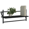 Seinähyllyt tangoilla 2 kpl musta 65x25x30 cm