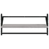Seinähyllyt tangoilla 2 kpl harmaa Sonoma 65x25x30 cm