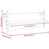 Seinähyllyt tangoilla 2 kpl harmaa Sonoma 65x25x30 cm