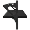 Seinähyllyt tangoilla 2 kpl musta 100x25x30 cm