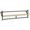 Seinähyllyt tangoilla 2 kpl Sonoma-tammi 100x25x30 cm