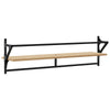 Seinähyllyt tangoilla 2 kpl Sonoma-tammi 100x25x30 cm
