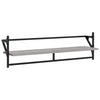 Seinähyllyt tangoilla 2 kpl harmaa Sonoma 100x25x30 cm