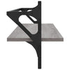 Seinähyllyt tangoilla 2 kpl harmaa Sonoma 100x25x30 cm