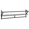 Seinähyllyt tangoilla 2 kpl harmaa Sonoma 100x25x30 cm