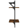 Seinähyllyt tangoilla 2 tasoa 2 kpl savutammi 30x25x65 cm