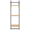 Seinähyllyt tangoilla 3 tasoa 2 kpl Sonoma-tammi 30x25x100 cm