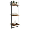 Seinähyllyt tangoilla 3 tasoa 2 kpl savutammi 30x25x100 cm