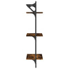 Seinähyllyt tangoilla 3 tasoa 2 kpl savutammi 30x25x100 cm