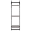 Harmaa seinähyllysarja tangoilla Ioseea (6-osainen, sonoma puinen)