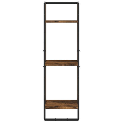 Seinähylly 3 kerrosta savutammi 30x25x100 cm tekninen puu