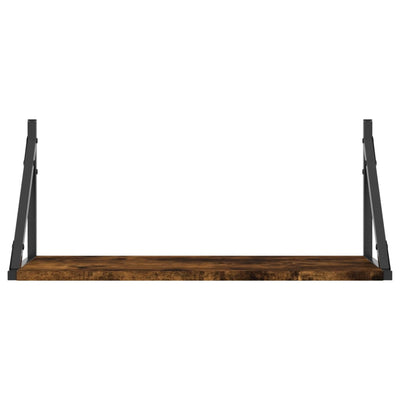 Seinähyllyt 2 kpl savutammi 60x25x25,5 cm tekninen puu
