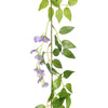 Tekokukkaseppeleet 6 kpl violetti 200 cm