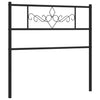 Metallinen sängynpääty musta 90 cm