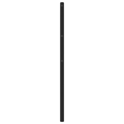 Metallinen sängynpääty musta 90 cm