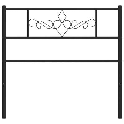 Musta metallinen sängynpääty Landislau 107cm