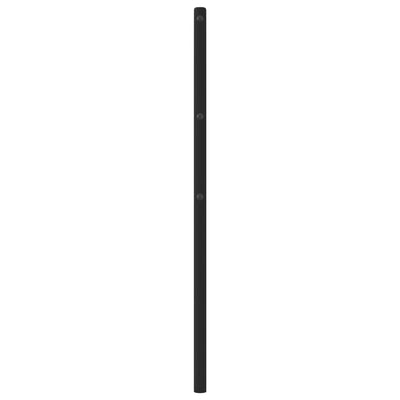 Metallinen sängynpääty musta 107 cm