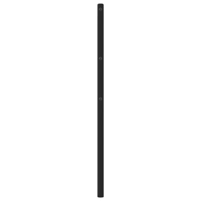 Metallinen sängynpääty musta 120 cm